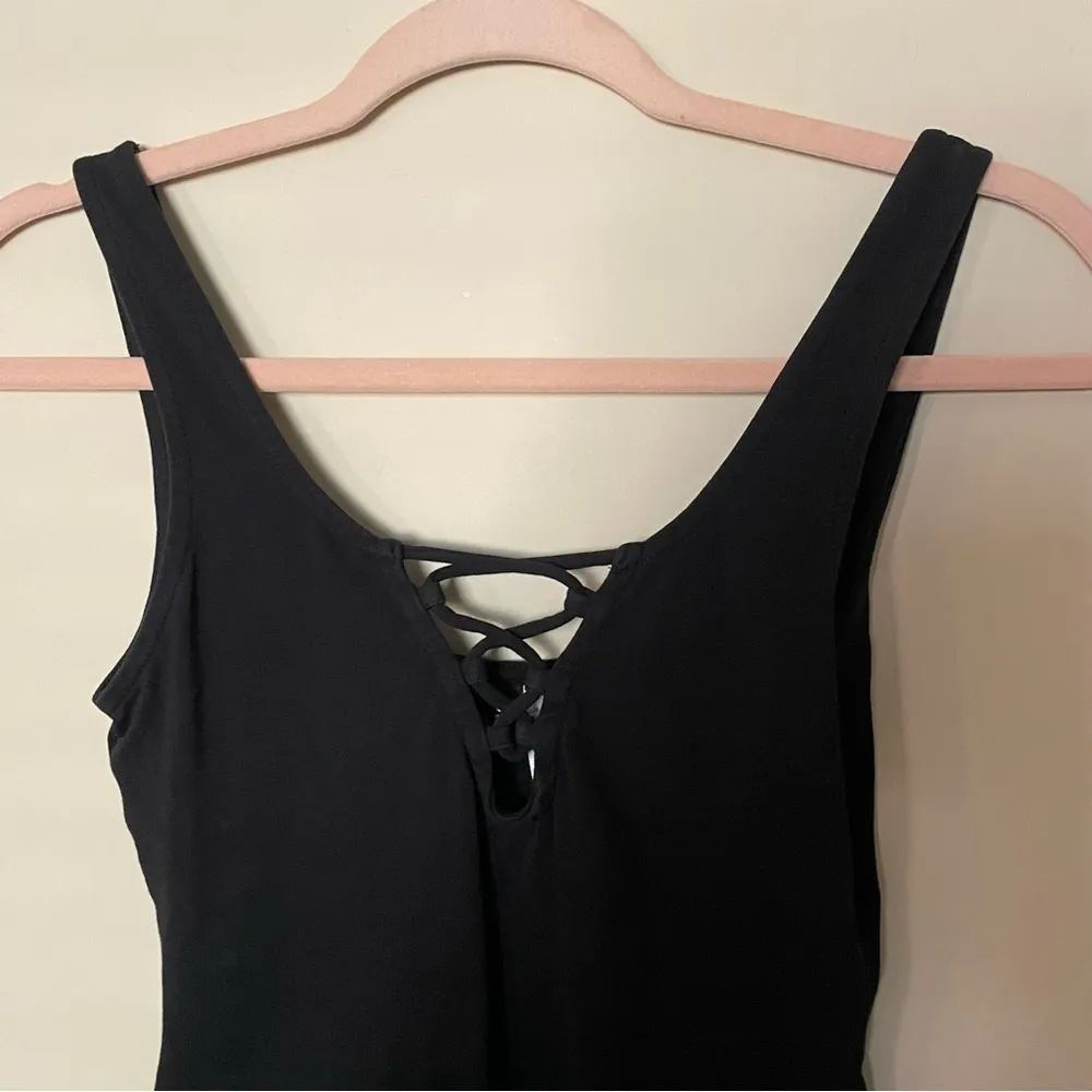Divided  Black Corset Sleeveless Bodysuit - Image 2