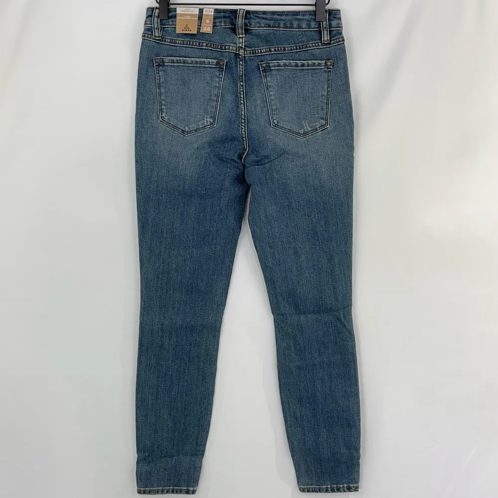 New  Sienna Skinny Jeans Stretch Denim True Blue Size 6 Short Inseam - Image 8