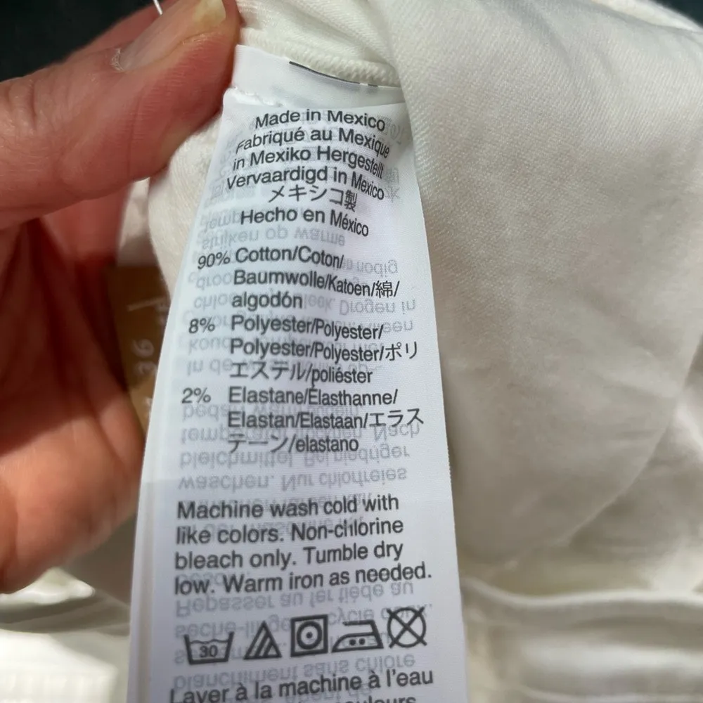 Madewell 10” High Rise Skinny Button Fly Raw Hem Skinny Jeans Size 36P - Image 6