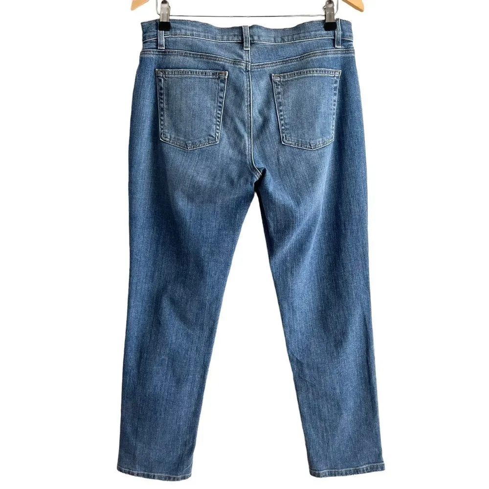 Eileen Fisher Organic Cotton Stretch Skinny Blue Jeans, Size 6P‎ - Image 6