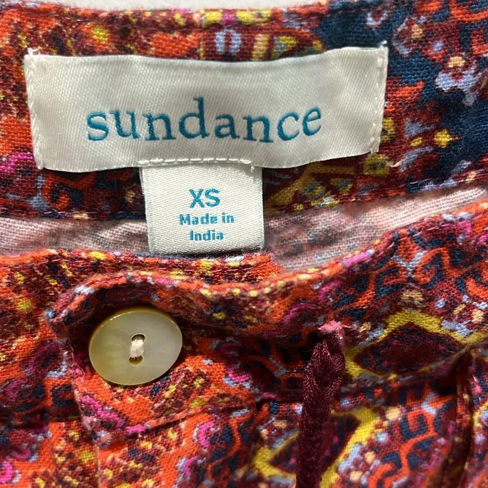 Sundance Womens Drawstring Floral Kalini Shorts Sz XS - Image 3