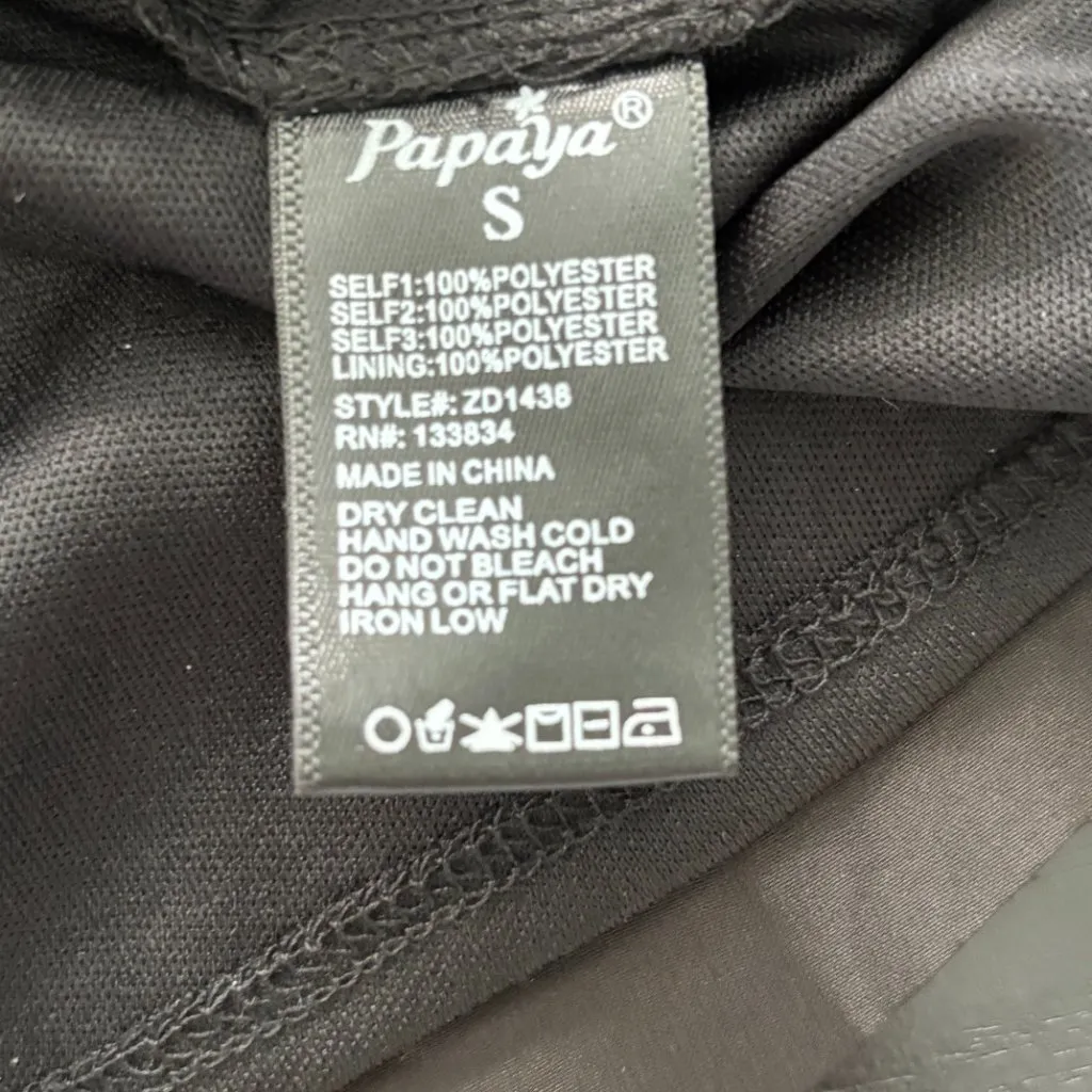 Papaya Strapless Sequin Top Mini Dress Fully Lined Size Small EUC - Image 7