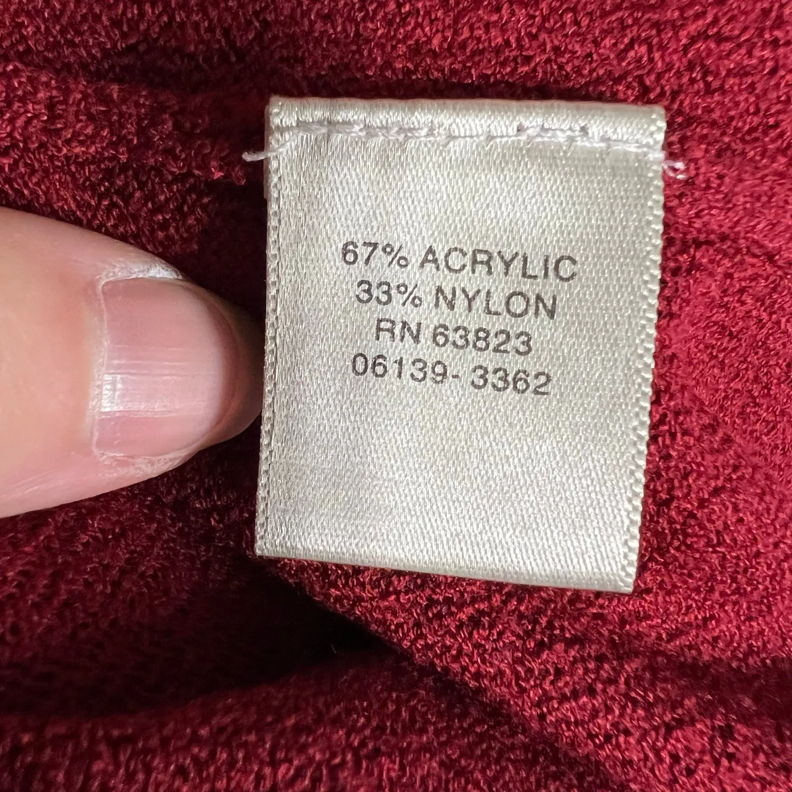 Christopher & Banks Womens Knit Cardigan Sweater Button Up Long Sleeve Red Med - Image 8