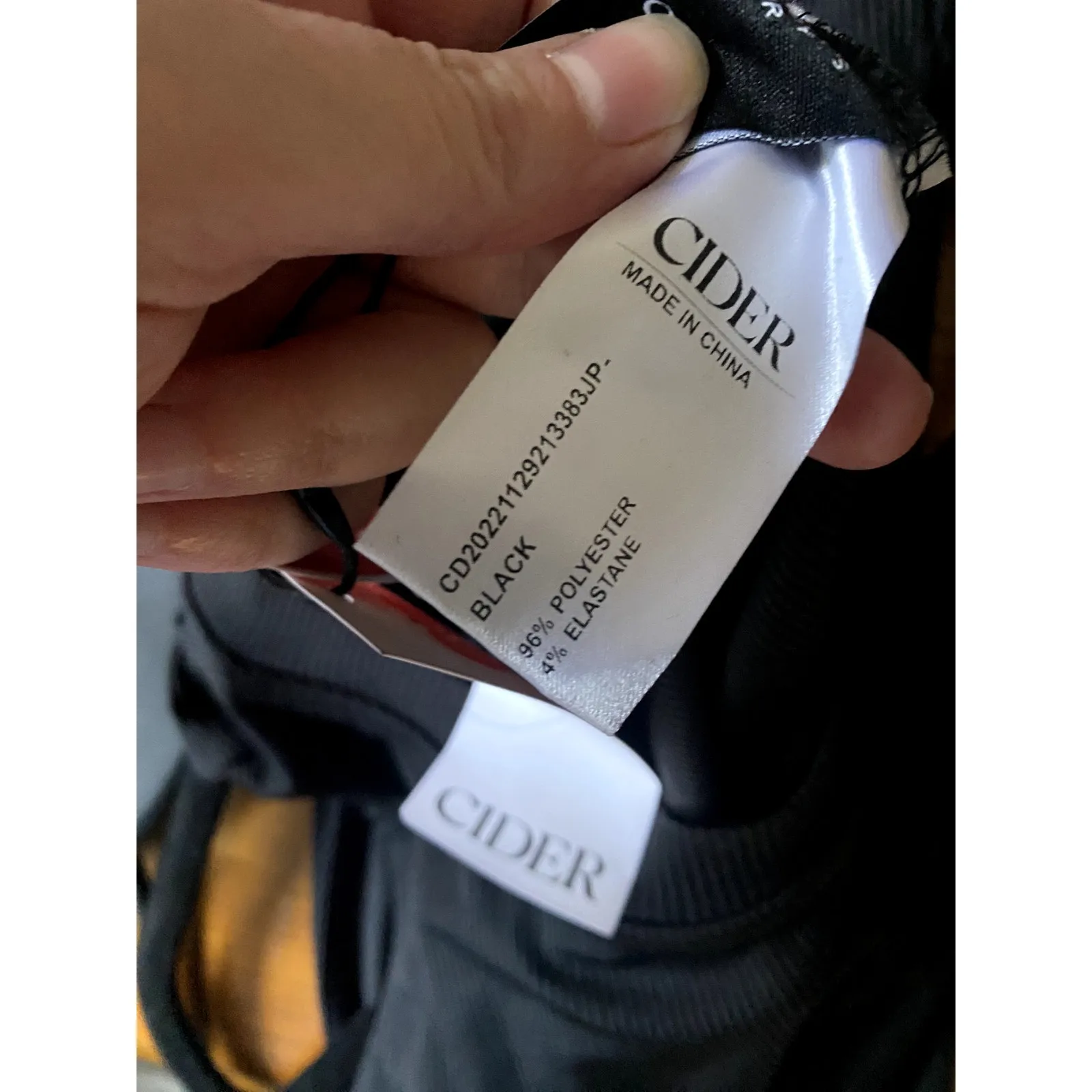 Cider Viral Slimming Black Jumpsuit Large Wide Leg Lounge Date Night‎ Minimalist - Image 6