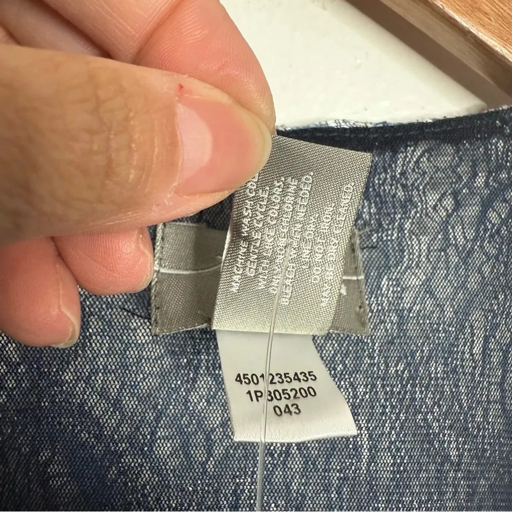 NWT Chico's Travelers Ellie Lace Open Front Jacket In Blue Size Medium Chico's 1 - Image 5