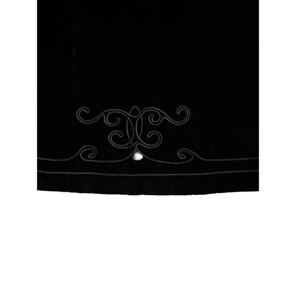 Women's Jessica Howard Black Velvet Skirt Suit Size 4 - Image 12