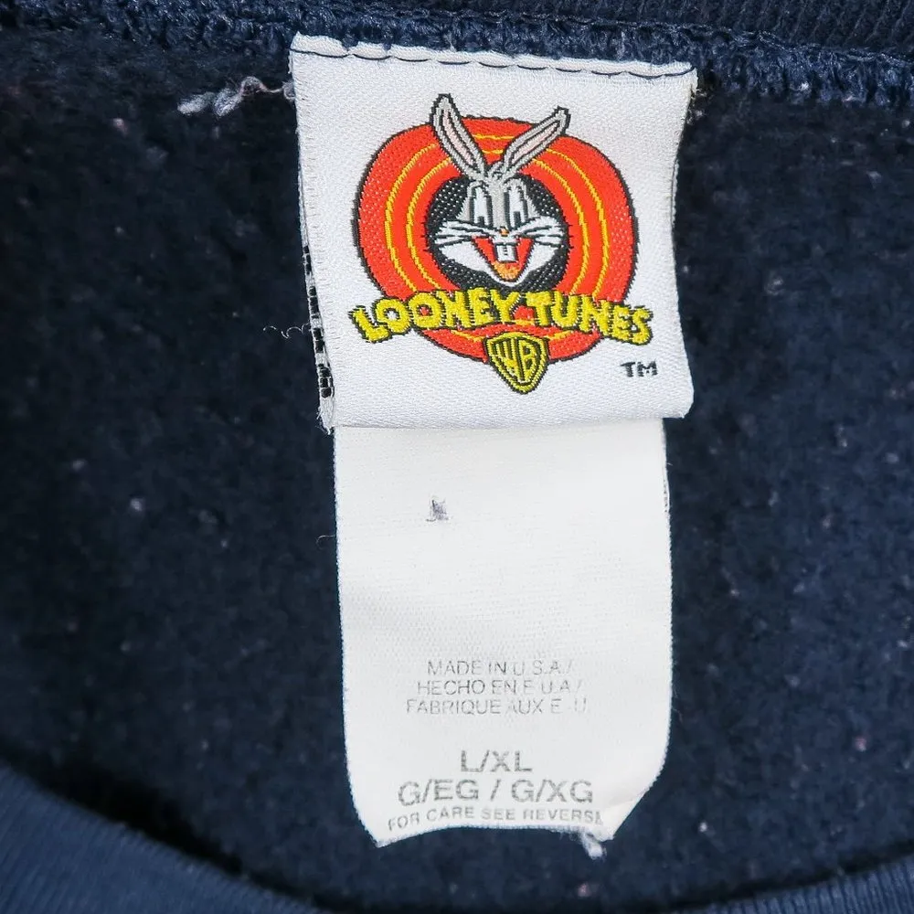 Vintage 90s Teachers Pet Tweety University Sweatshirt Size L - Image 6