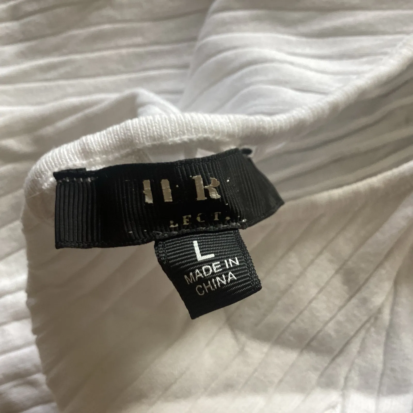 NWOT Open Back Ribbed Knit Dress White Size L - Image 7