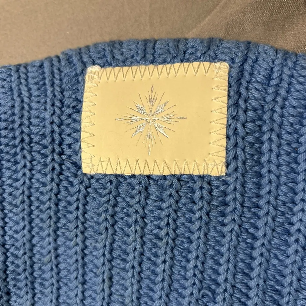 Love Your Melon Disney Frozen Blue Knit Women’s Beanie - Image 2