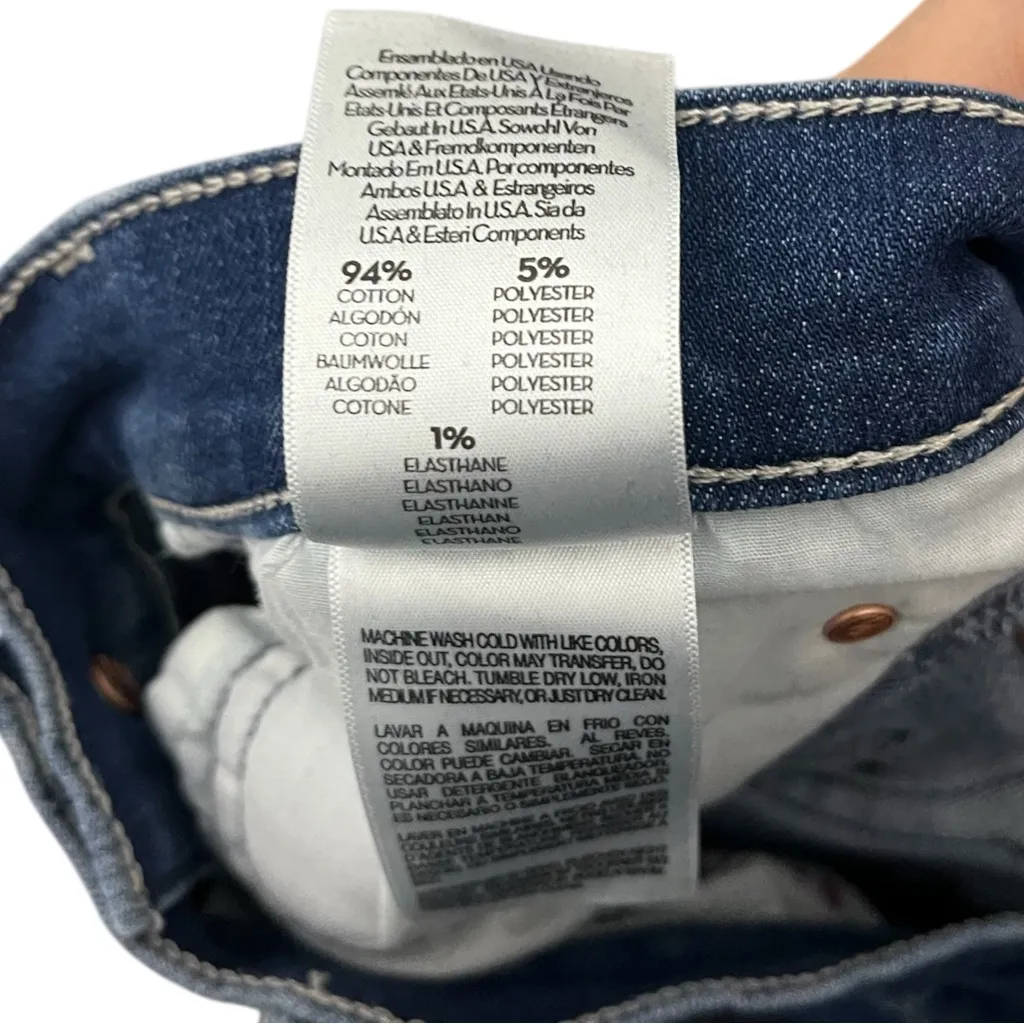 Mother Lil’ Midrise Dazzler Ankle Jeans Women’s Size 27 Blue Stretch Casual - Image 13