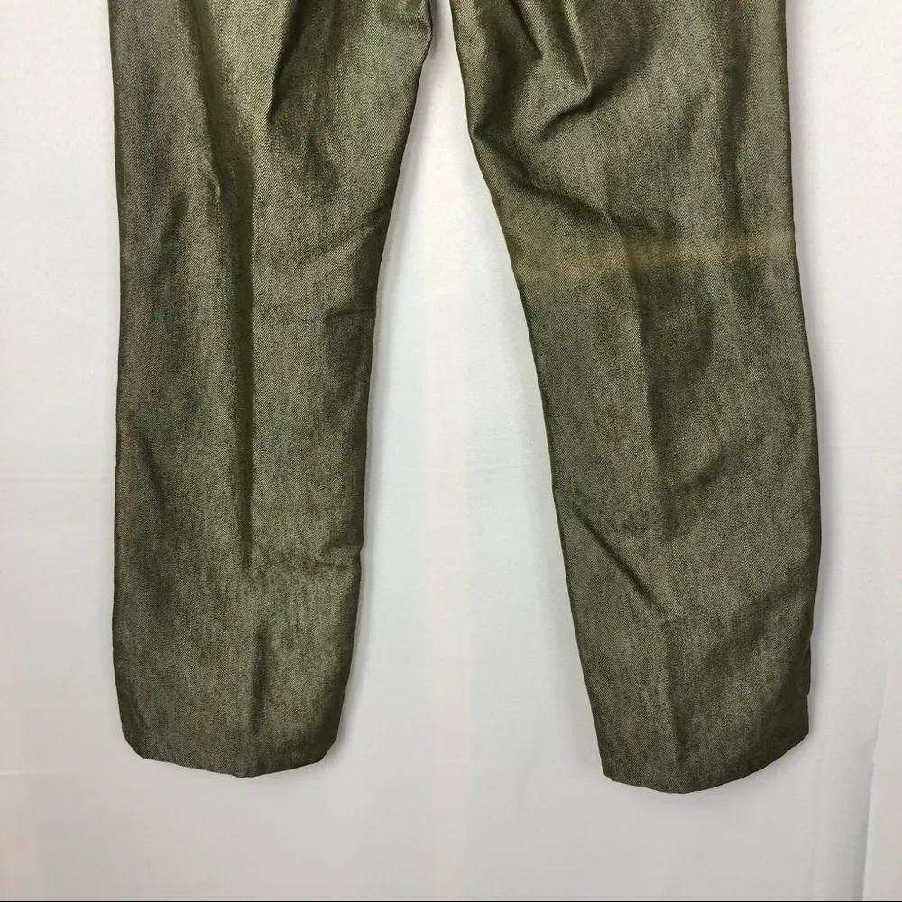 Calvin Klein Green Y2K Classic 5 Pocket Jean Punch Metal Straight Leg Denim 4 - Image 7