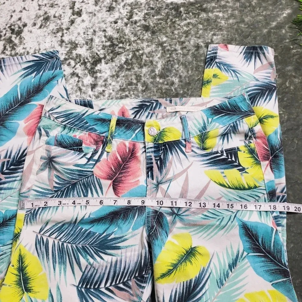 Black Orchid Leaf Print Jeans - Image 2