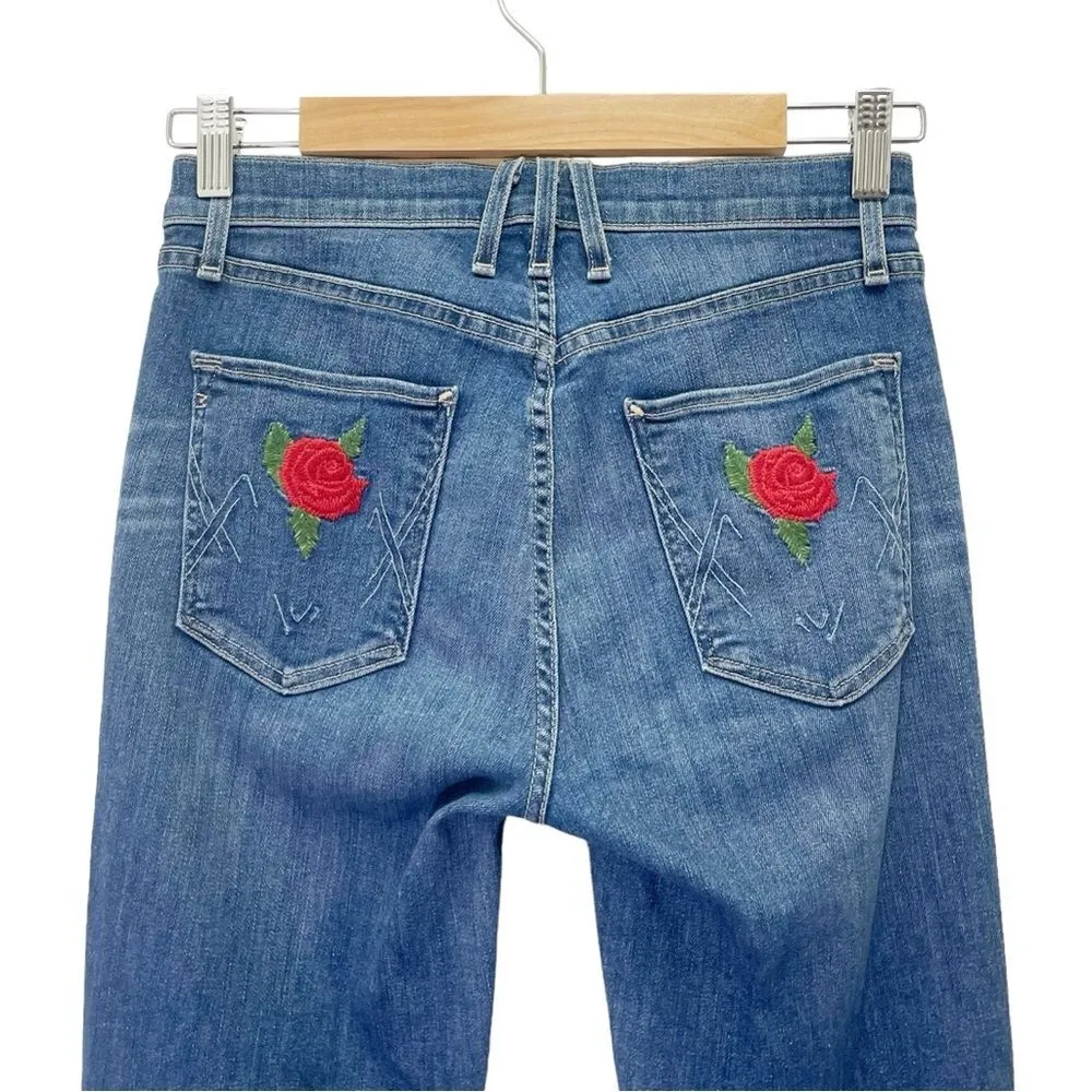 Anthropologie McGuire Newton Skinny Jeans in Coming Up Roses Women’s Size 27 - Image 7
