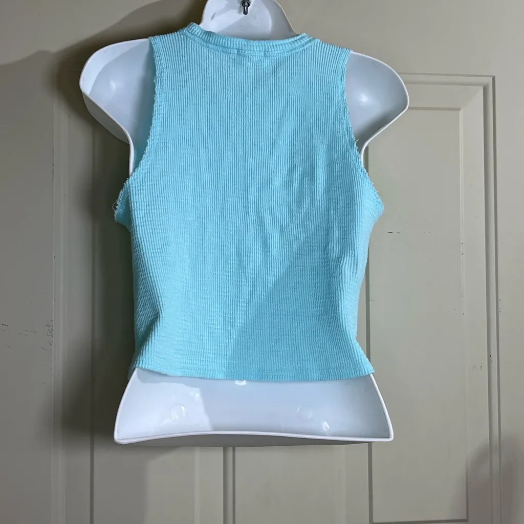 Aerie Light Blue Sleeveless Tank Top - Image 2