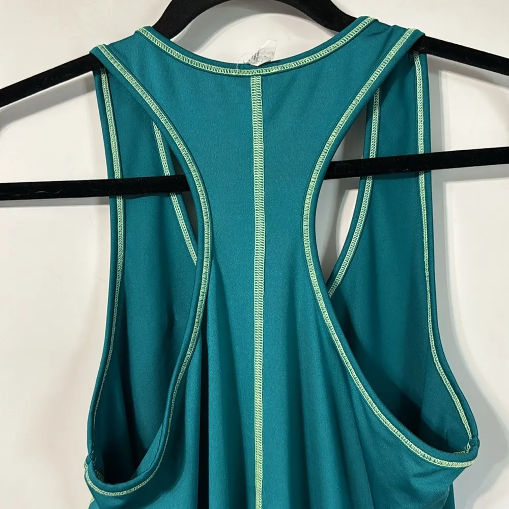 Performance Racerback Tank Dark Teal Size  M - Image 9