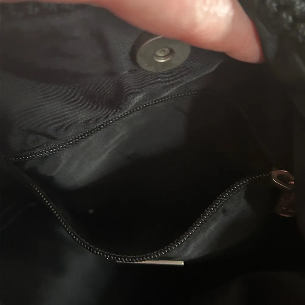 The SAK Y2K Black Crochet Shoulder Bag - Image 7