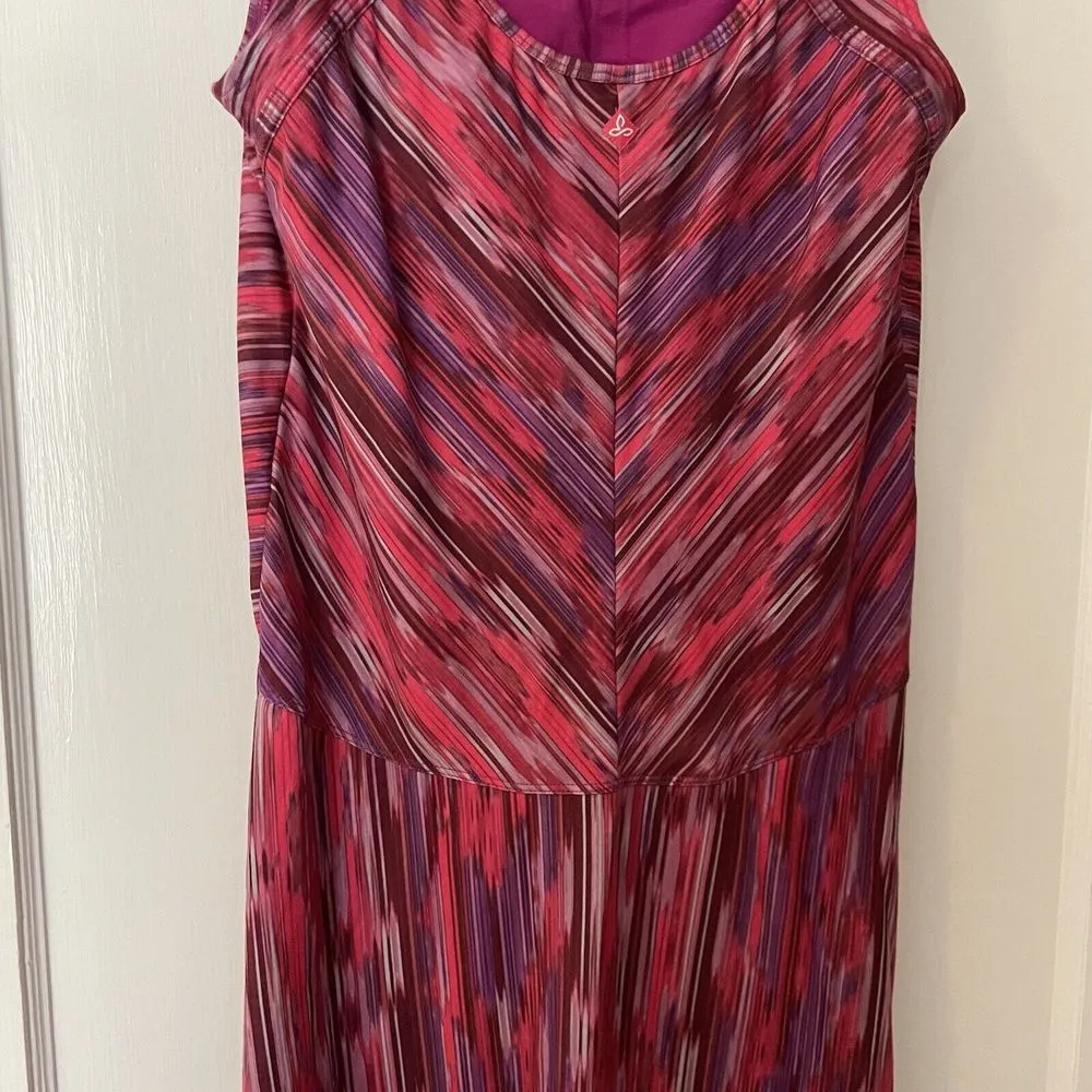 PrAna Azalea Rainblur Alec Dress Women's S Small Cutout Back Shelf Bra Athletic - Image 5