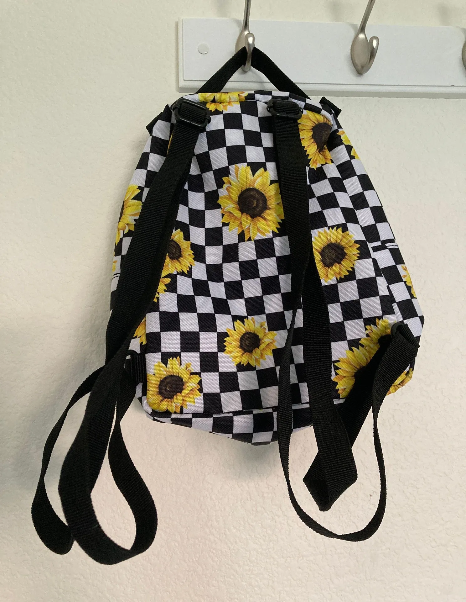 Vans Sunflower Check Mini Backpack - Image 2