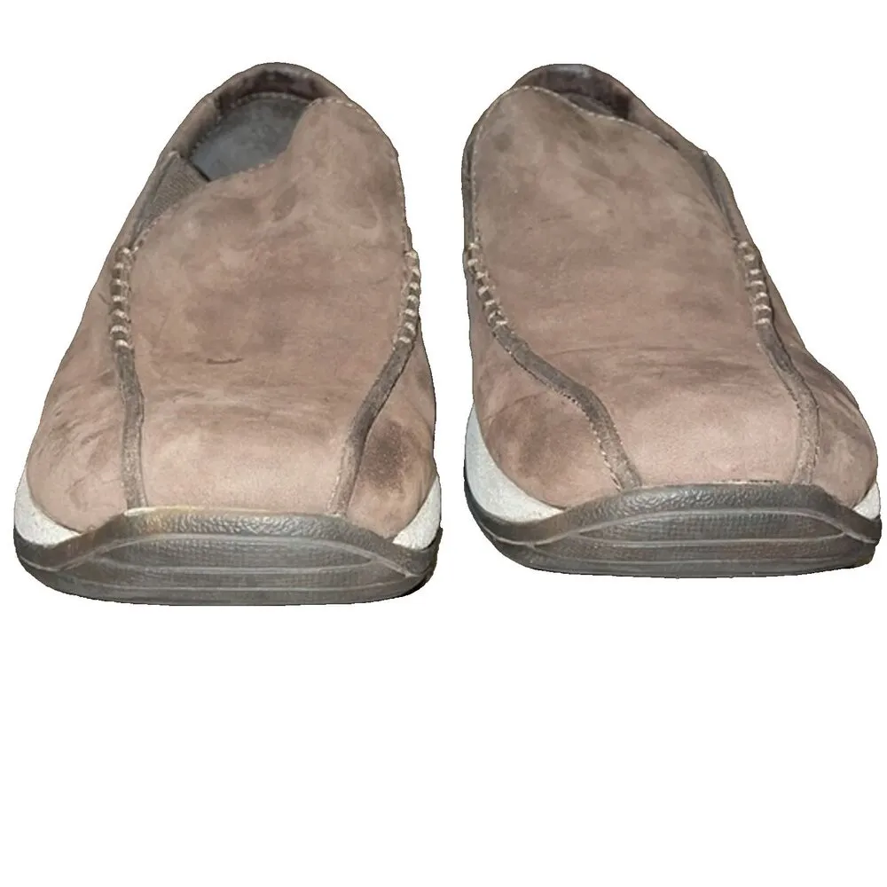 Merrell Primo Seam Moc Dark Taupe Leather Slip On Shoe Womens Size 7.5 EU 38 - Image 11