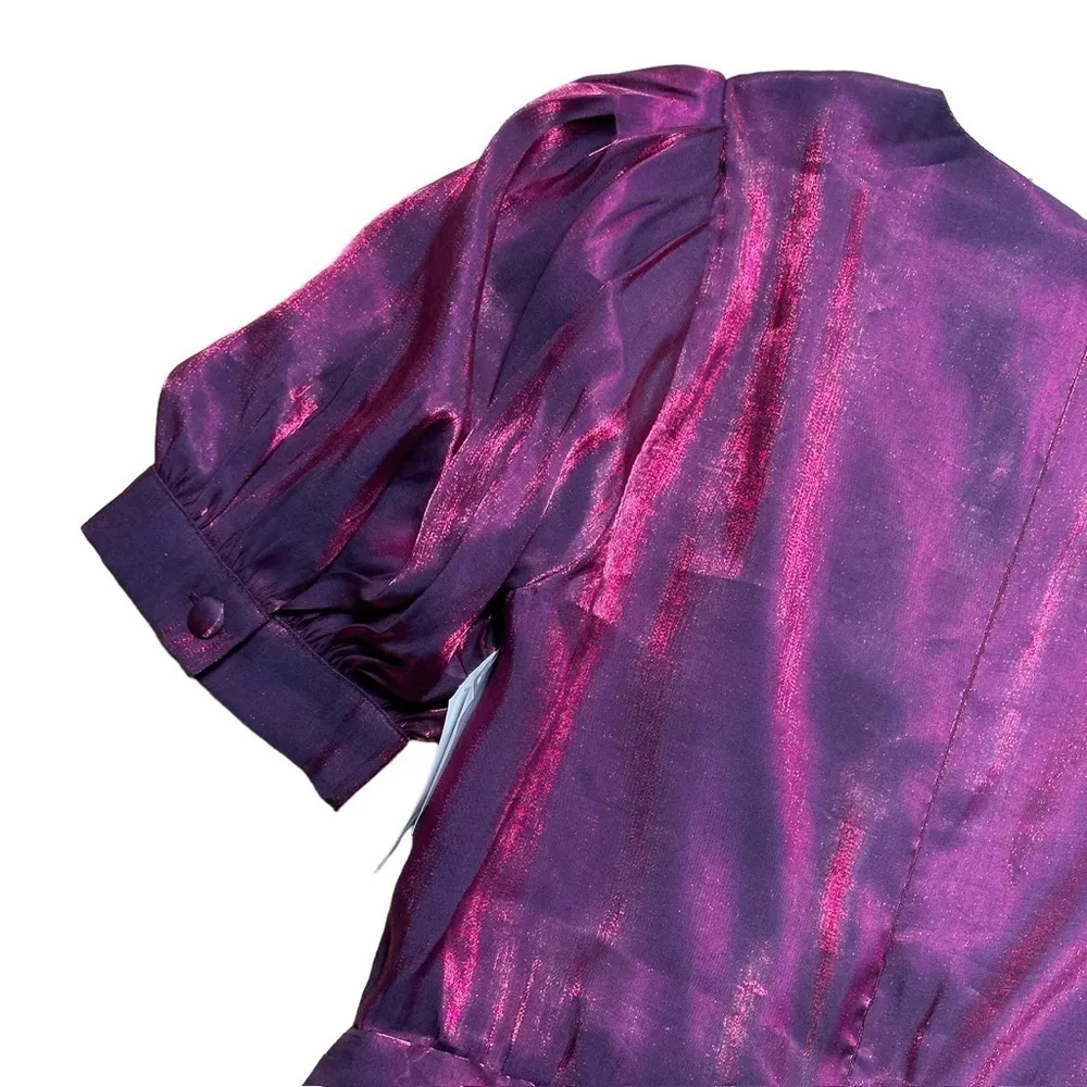 Adelyn Rae Faye Gathered Puff Sleeve Mini Dress | U.S. Woman’s Small - Image 5