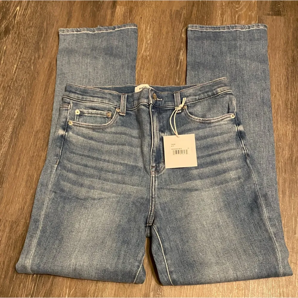 Pistola Light Wash Teagan High Rige Vented Slim Cigarette Jeans Size 31 NWT - Image 4