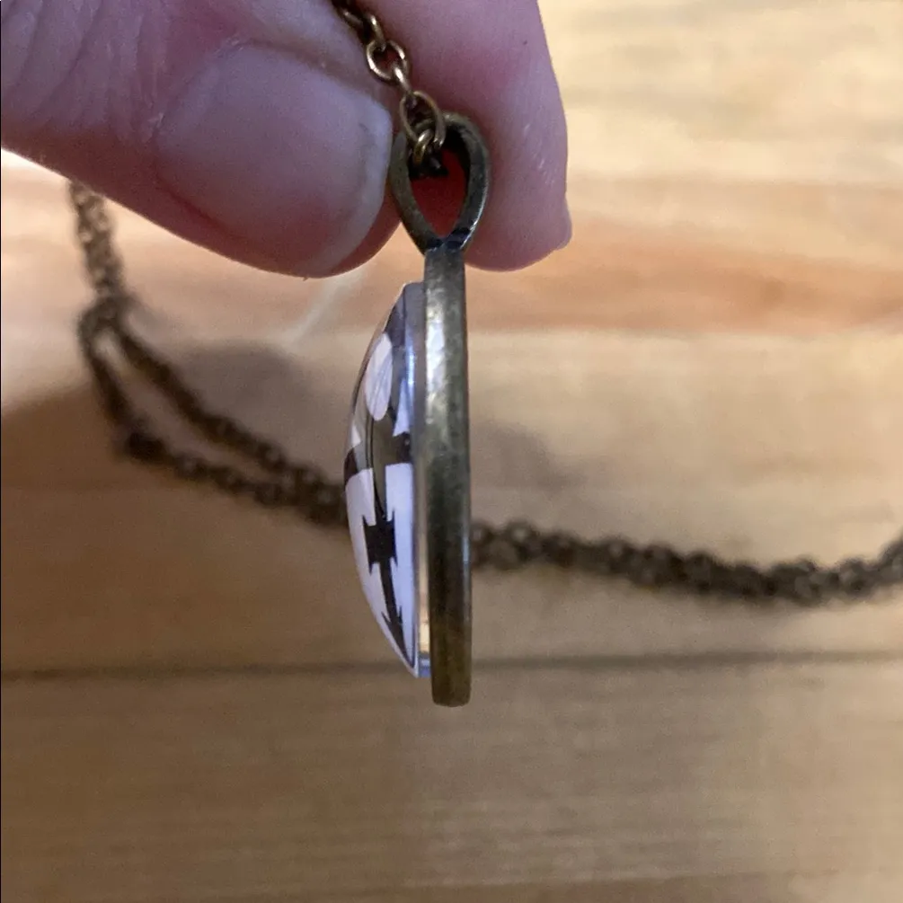 Prince Artist Music Icon Glass‎ Dome Pendant Necklace Bronze Chain Music Artist Brown - Image 4