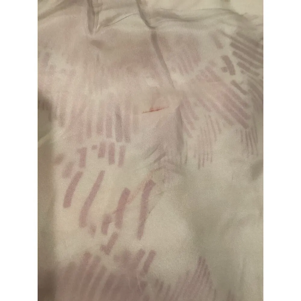 Tori Richard Floral Scoop Neck puff sleeve silk Mini Dress Lined Multicolor 10 - Image 10