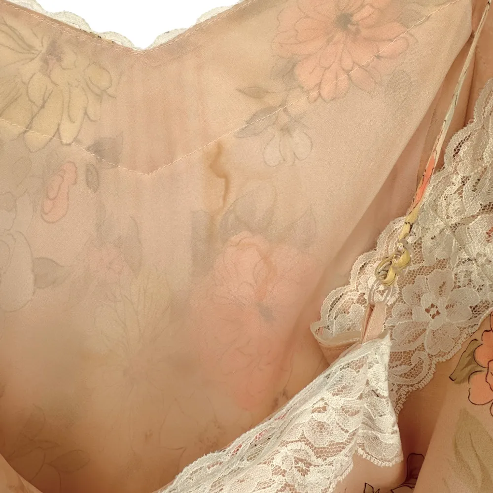 Ann Taylor LOFT | 14P | Peach Floral Lace Accent Camisole Tank Sleeveless Top - Image 8