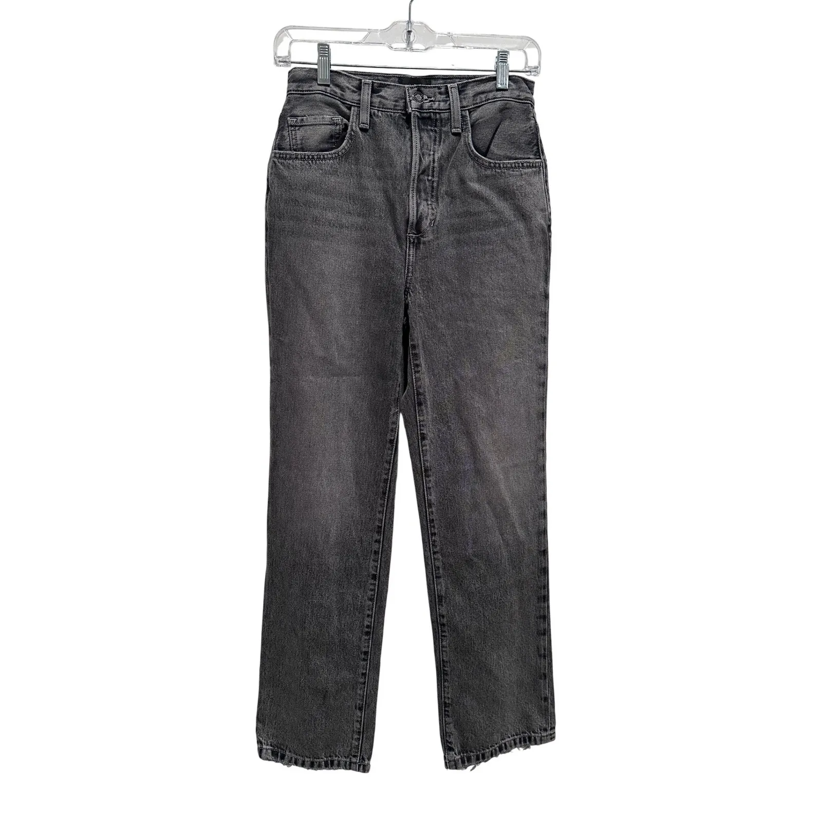 Favorite Daughter Otto High Rise Boyfriend Ankle Jeans Dover Washed Black 24 - Image 2