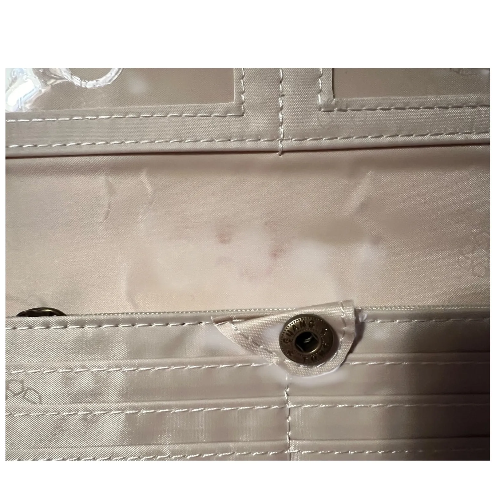 SONOMA Plaid Faux Leather Checkbook Wallet Green Blue Long Accordion Style - Image 8