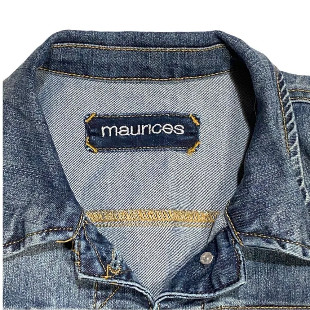 Maurice’s Medium Wash Denim Vest - Image 3