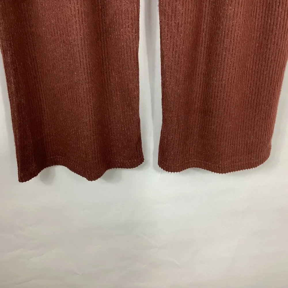 Free People Beach Ribbed Wide Leg Pants Size XL - Image 5