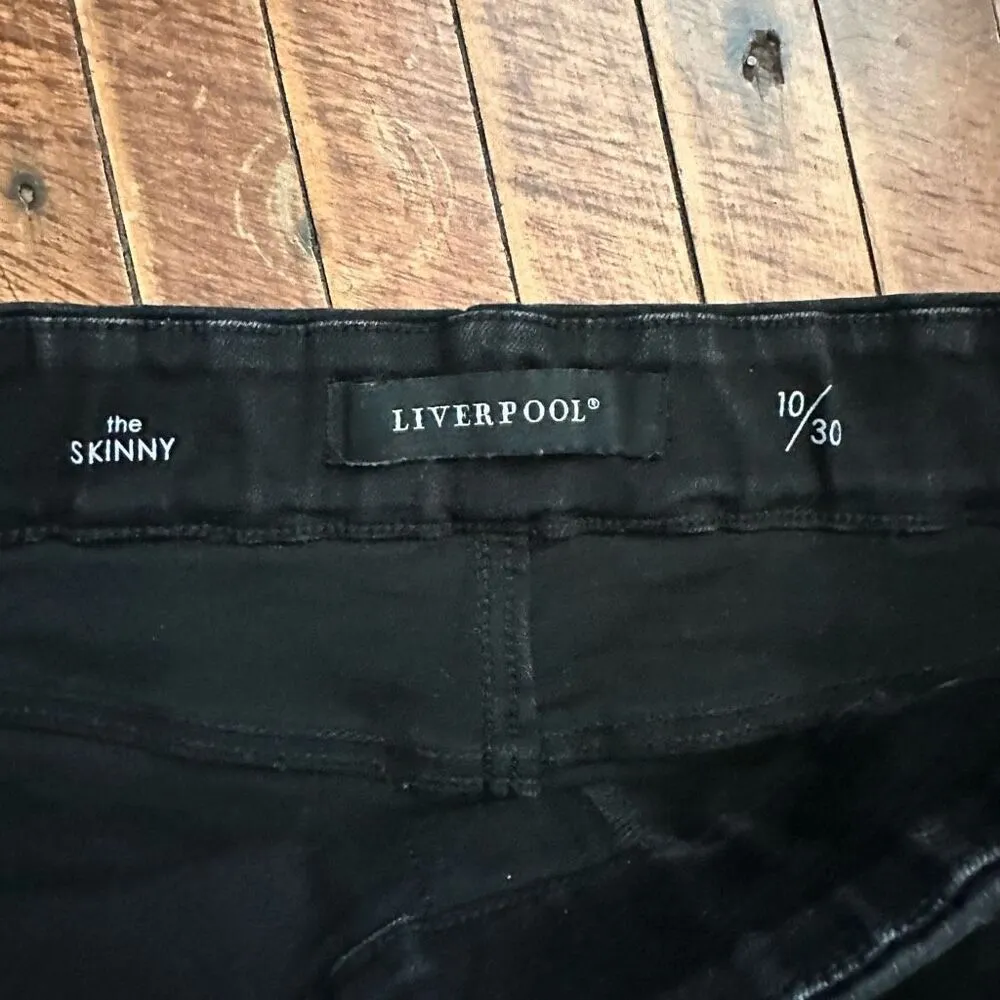 Liverpool black stretchy pull on 10/30 normcore jeggings - Image 2