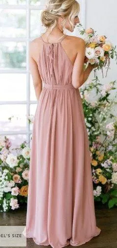 Rosewood Pink Mauve Eliza Chiffon Bridesmaids Formal Prom Dress - Image 2