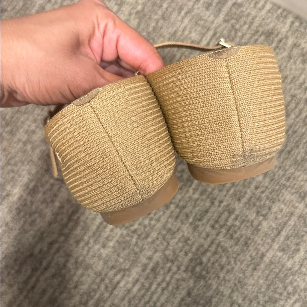 Vivaia Square Toe Mary Jane Flat Size 10 Tan - Image 4