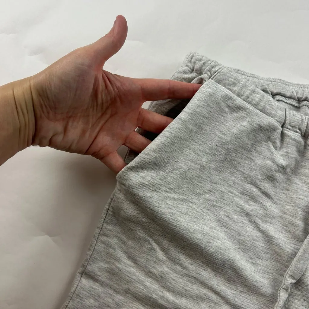 Banana Republic Light Gray Heathered Jersey Knit Wide Leg Lounge Pant S - Image 3