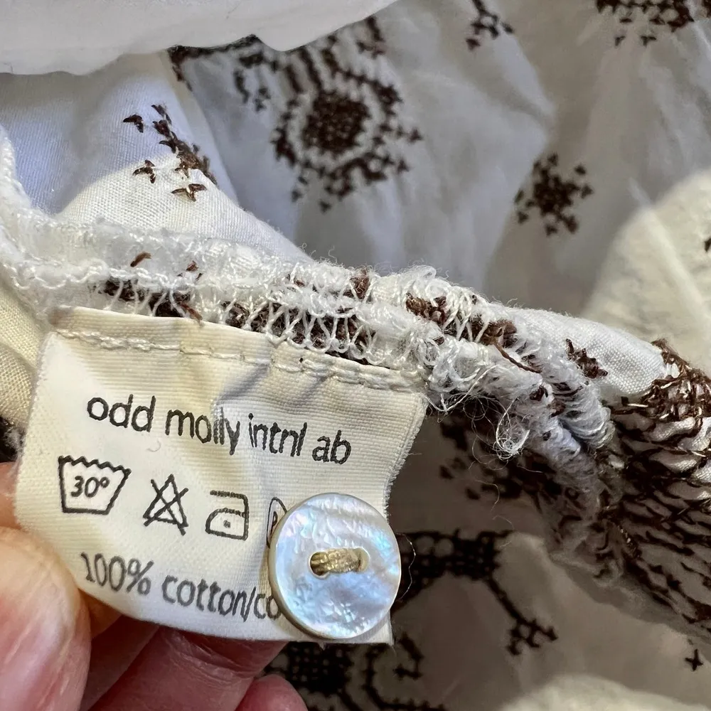 Odd Molly CrossStitch Embroidered Finnish Scandinavian Tunic Dress Top Boho Sz 0 - Image 11