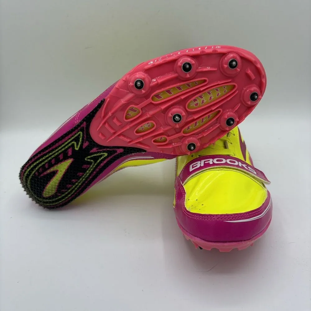 BROOKS Womens 8.5 B Sprint Spikes Track Shoes 11:38 PR Series (1201301B877) - Image 7