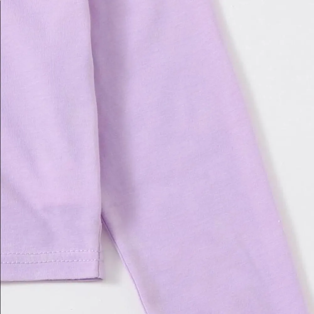 Shein Solid Purple Crop Top with Button Up Detail - Image 6
