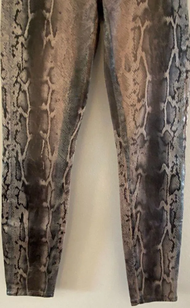 NWT L'Agence Margot High Rise Skinny Petal Crackle Foil Pants Women's Sz 24 - Image 11