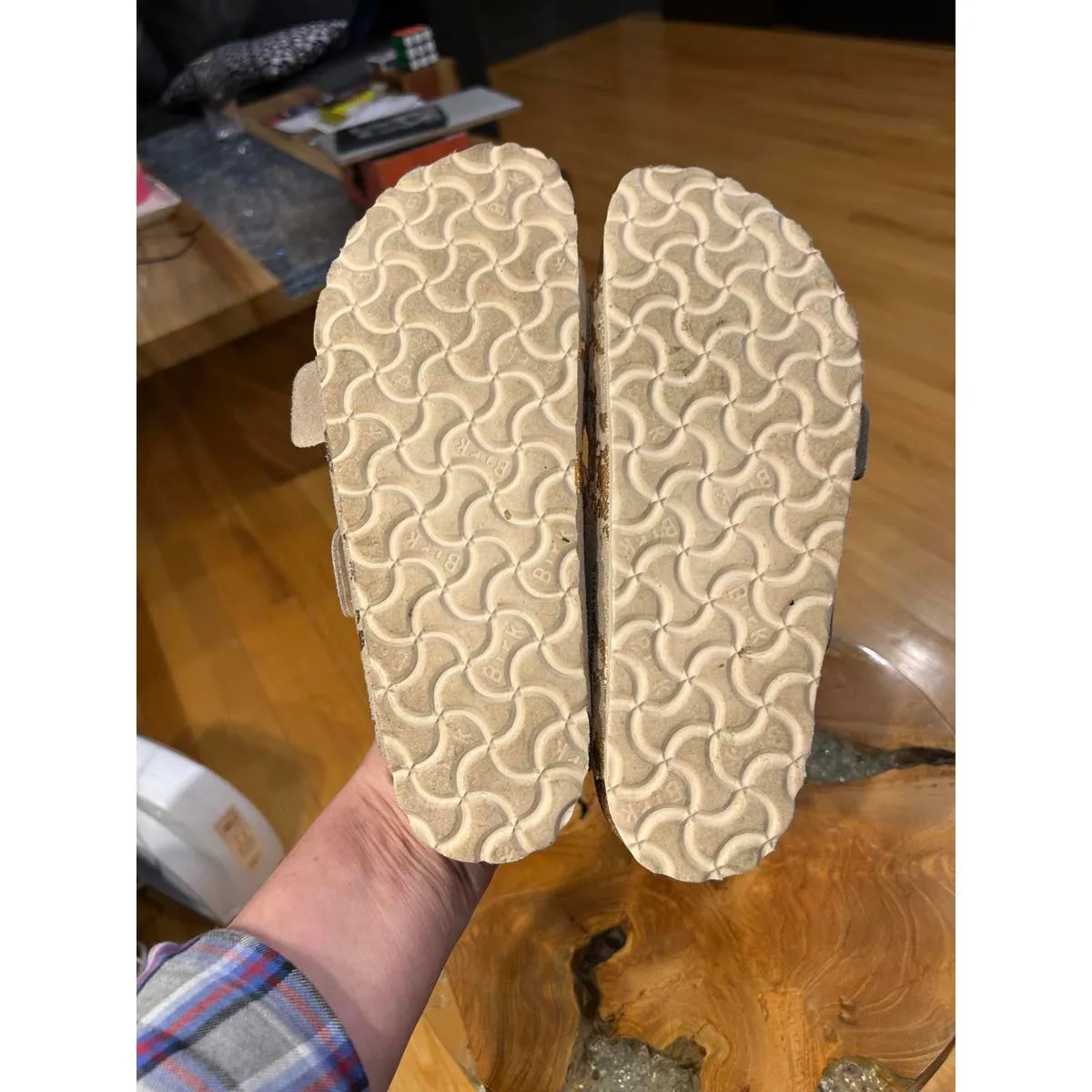 Birkenstock Women's Rose Gold Metallic Arizona Sandals - Image 5