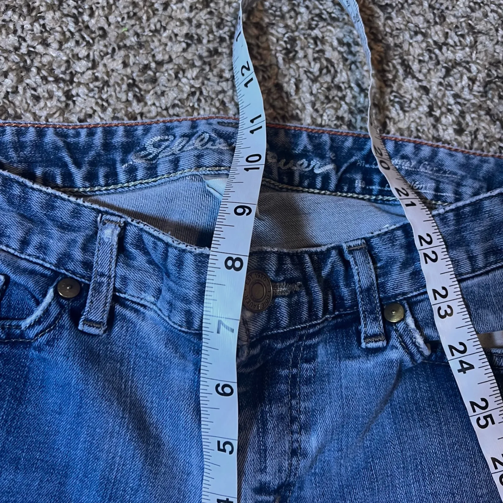 Eddie Bauer Womens Jeans‎ Size S Bootcut Denim Low Rise Stretch - Image 6