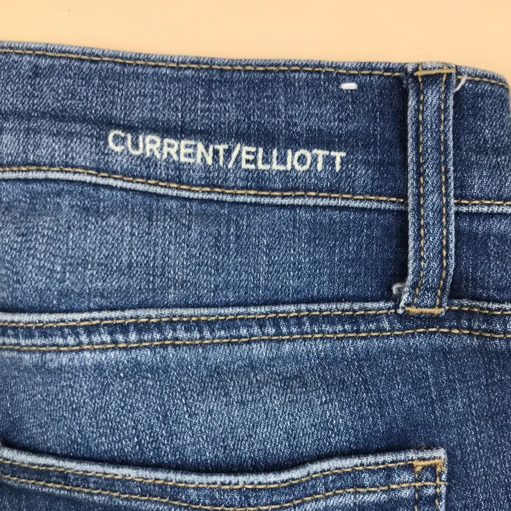 Women’s Distressed Knee Medium Wash Straight Leg Denim Jeans - Image 9