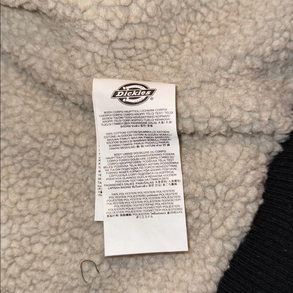 Dickies Duck Canvas Textured Fleece Lined Jacket - Image 10