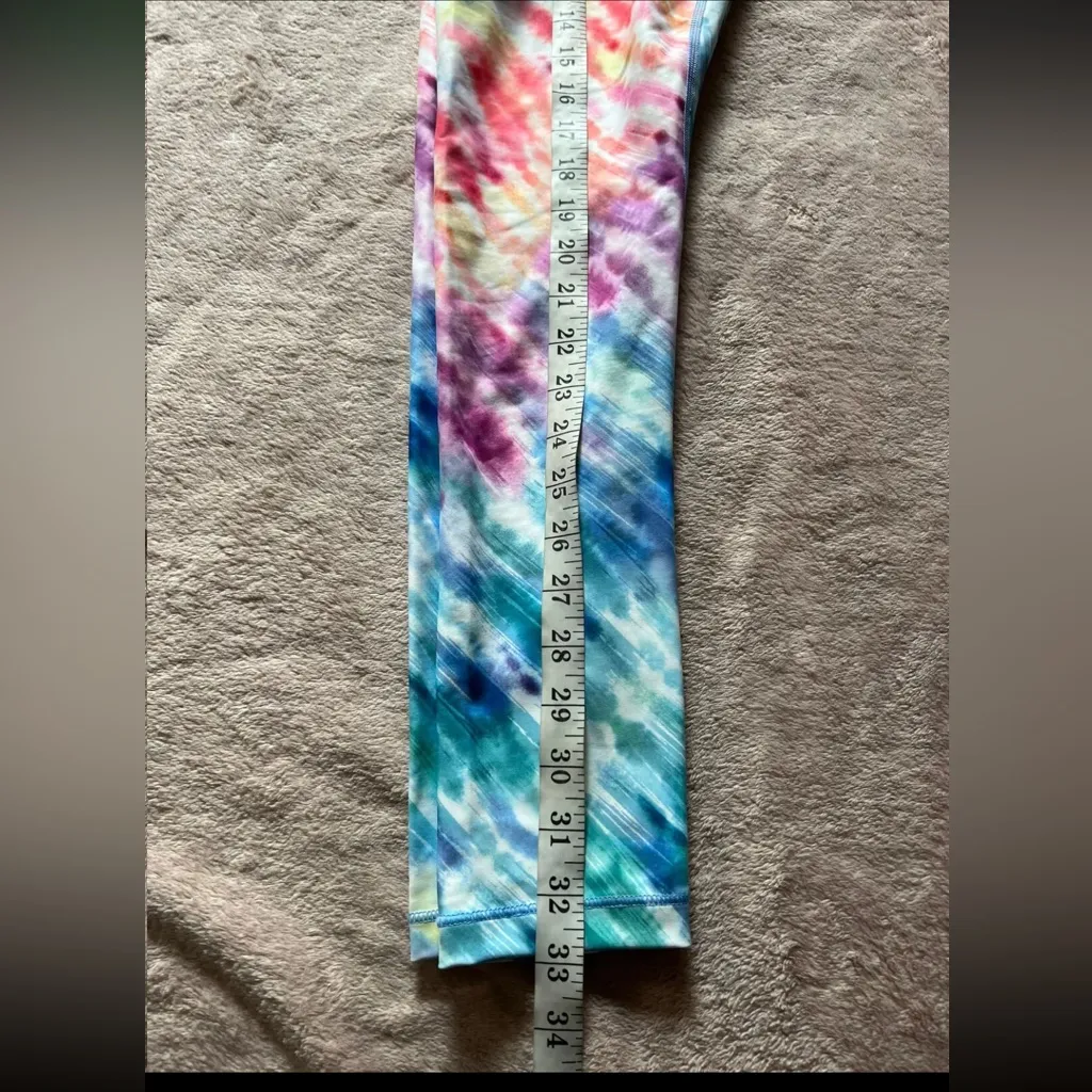 Athleta Love Proudly High Rise‎ 7/8 Tight, Colorful Tie Dye, Size XSmall - Image 10