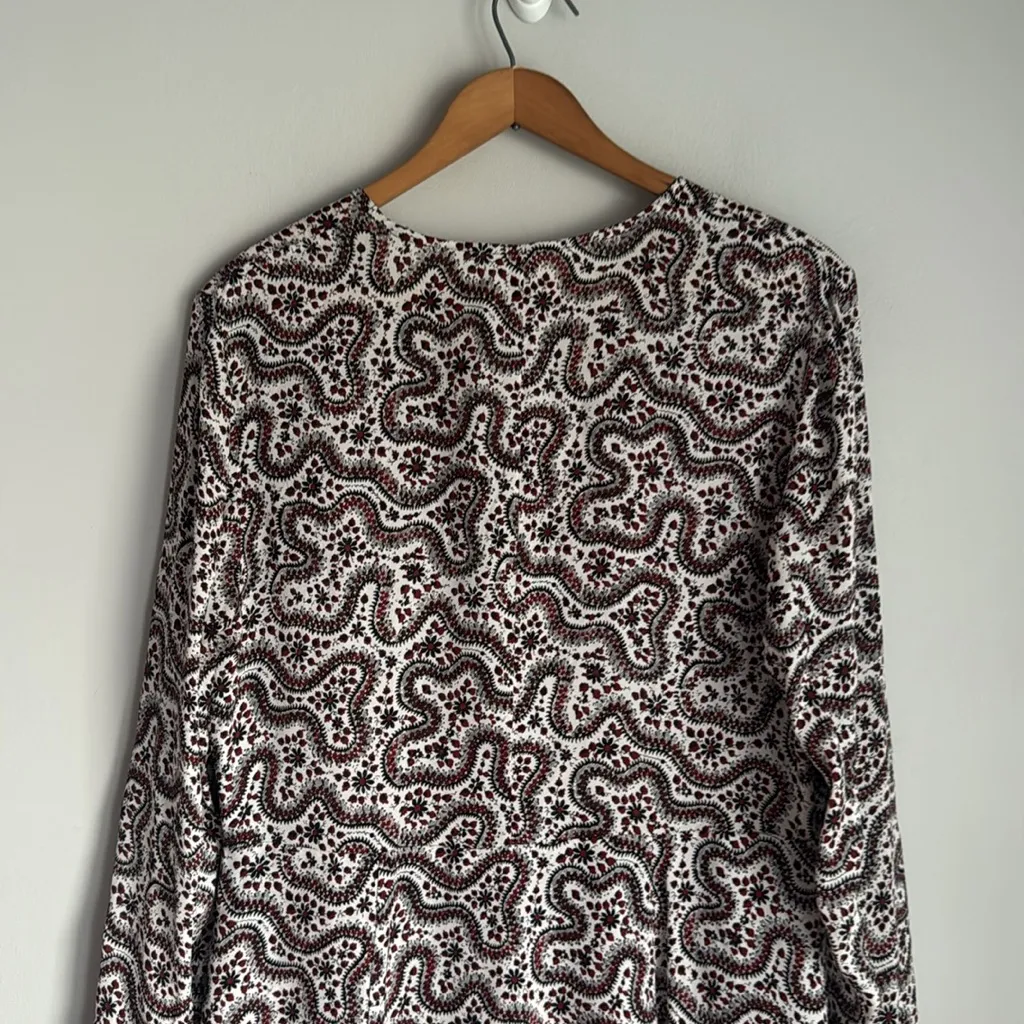 A.L.C. Multicolor Randi Floral Silk Calico Prairie Paisley Mini Dress 10 - Image 6