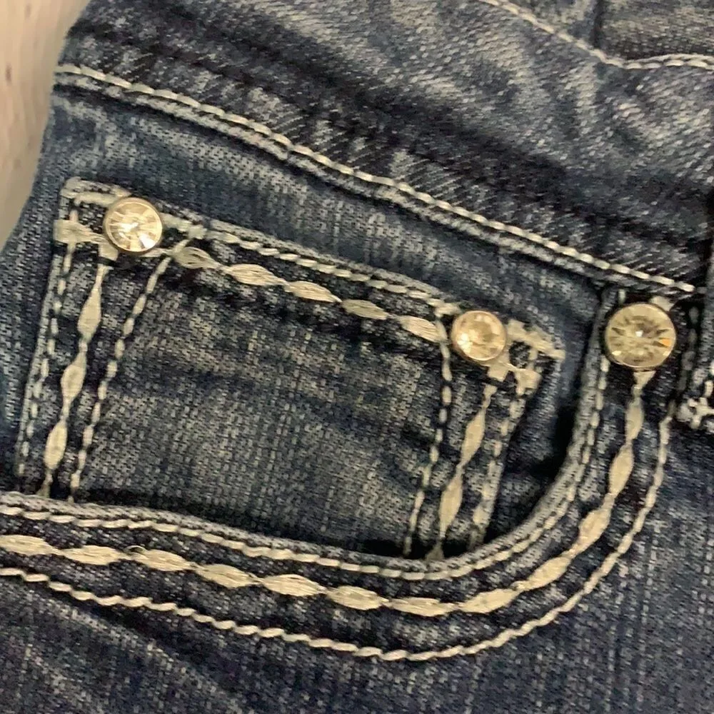 Grace in LA Embellished Crop Jeans - 13/30 - Image 6