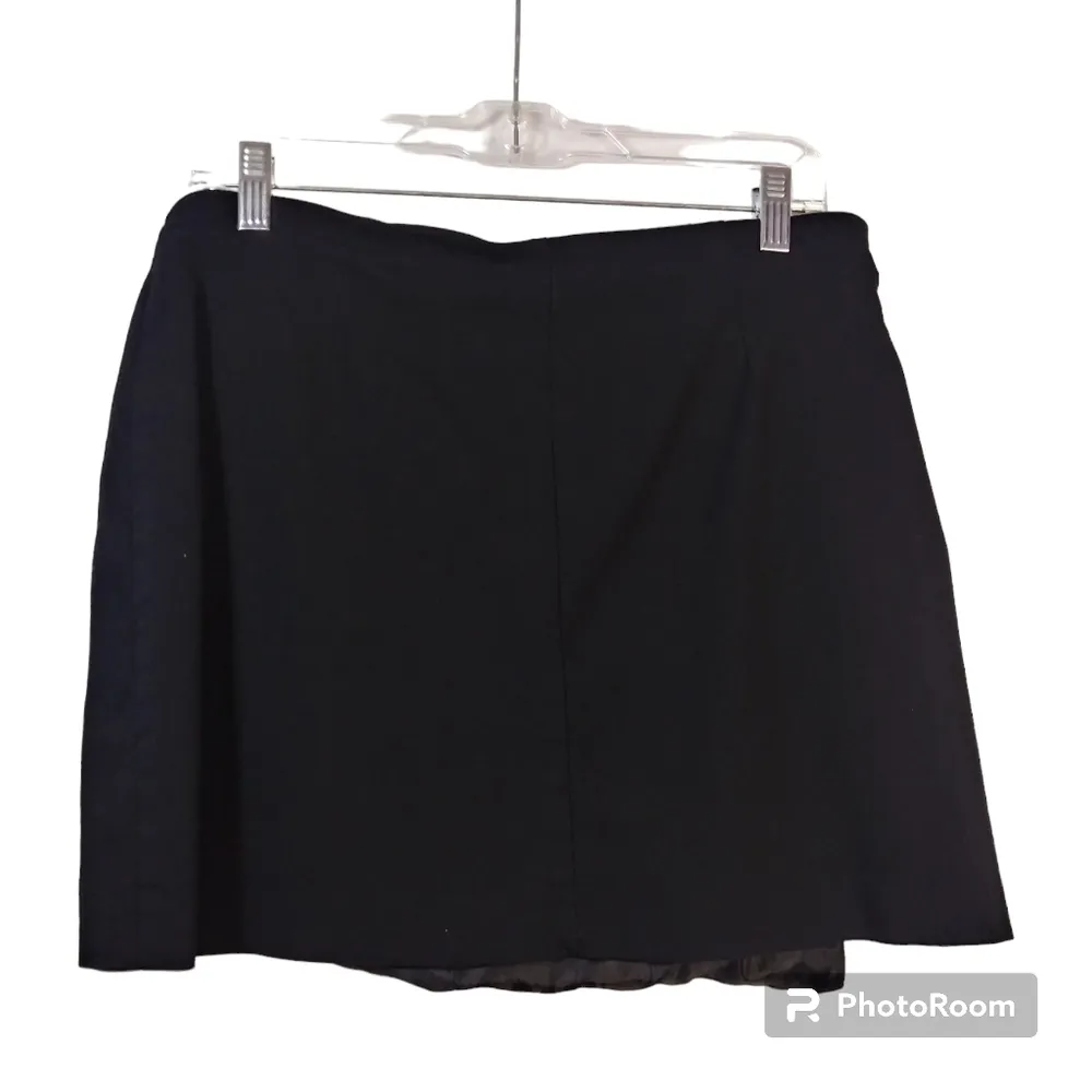 Bar III Asymmetrical Mini Skirt Deep Black Size L - Image 3