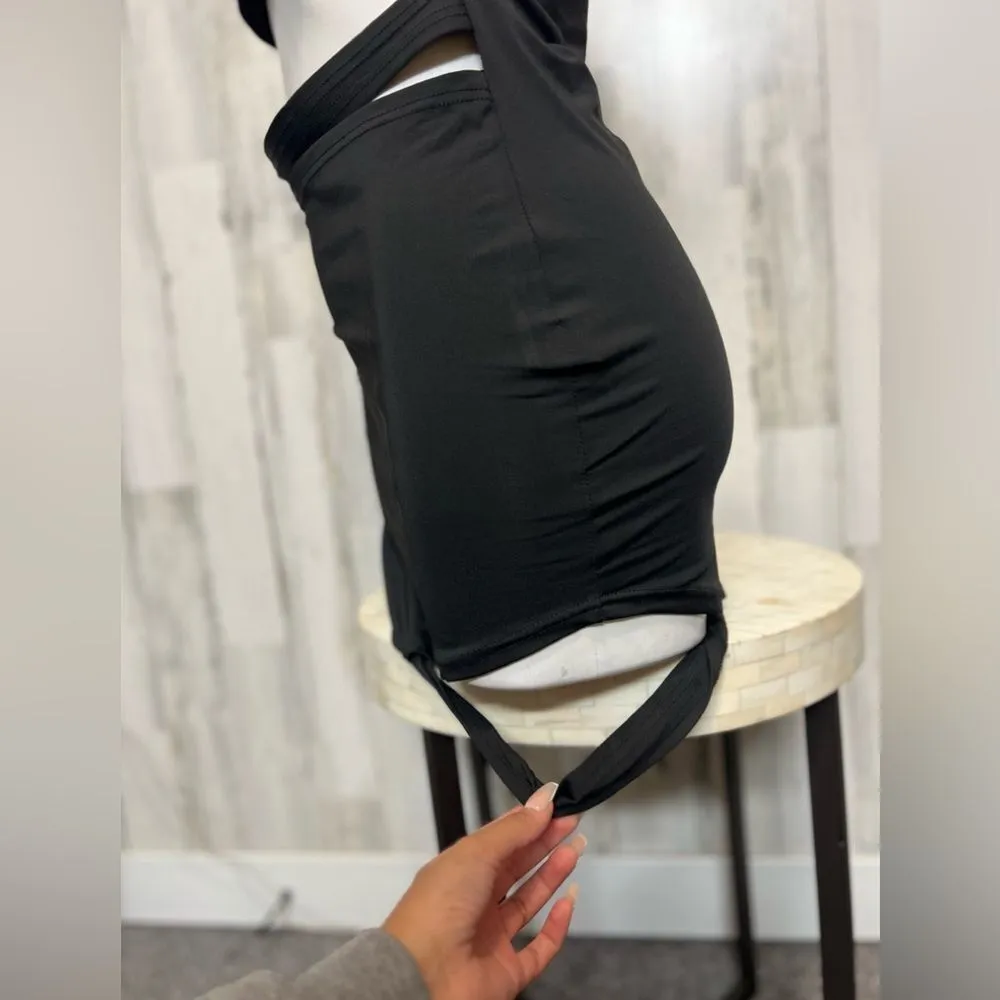 Black mini cut off dress - Image 5