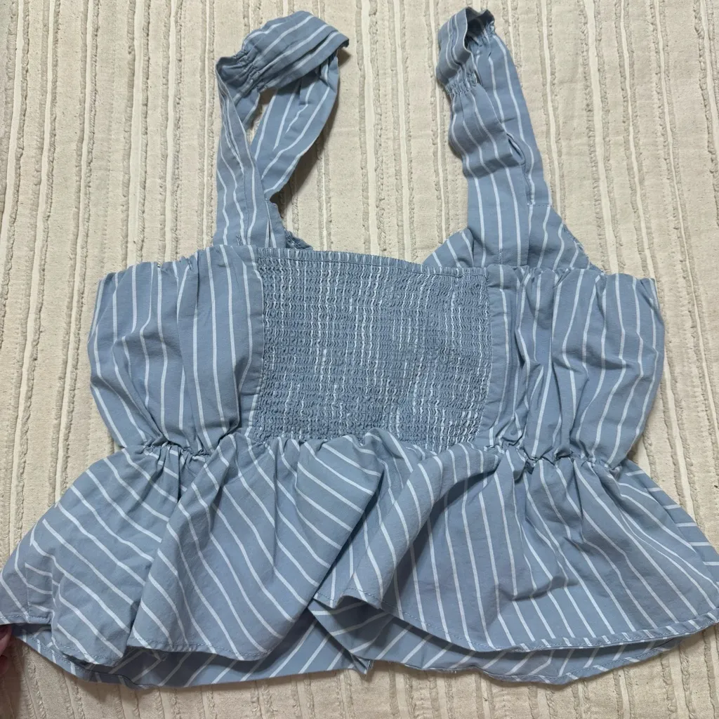 UO Daphne Peplum Bustier Top - Image 6